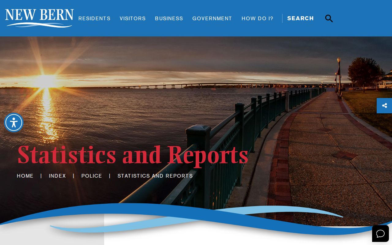 New Bern police statistics and reports page
